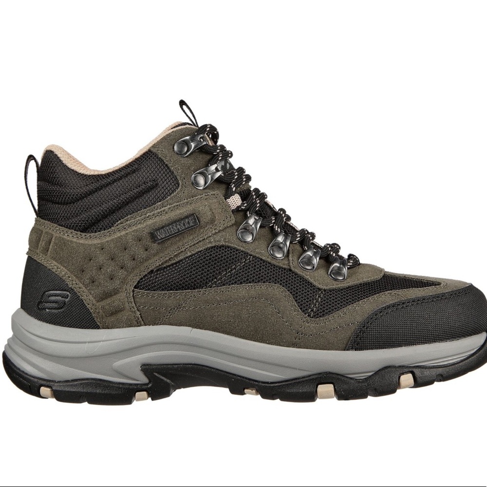 NEW Skechers Trego Hiking Boots Olive Womens 9.5